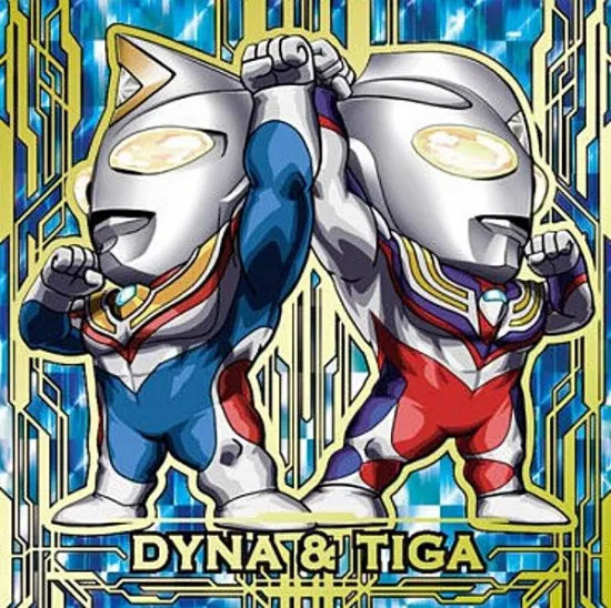 シール IV-No.06 ウルトラマンダイナ＆ウルトラマンティガ UR/ウルトラマンシールウエハース vol.4